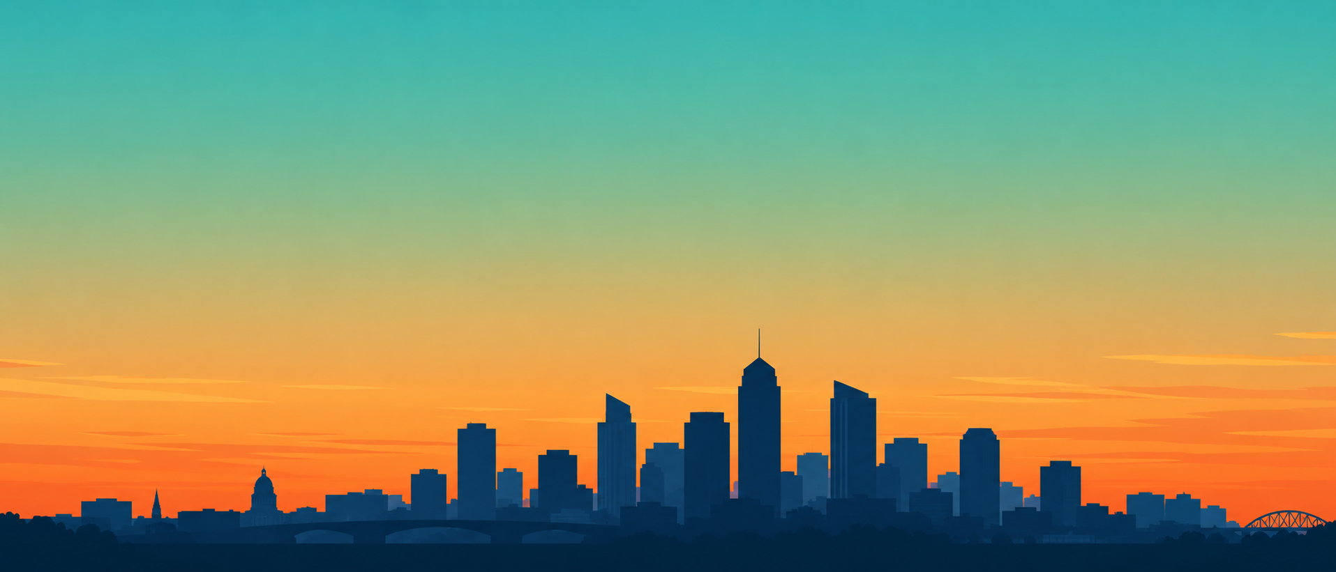 Edmonton skyline at dusk